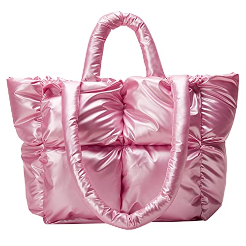 Sac fourre-tout rembourré femme cabas matelassé duvet coton léger grand sac hiver
