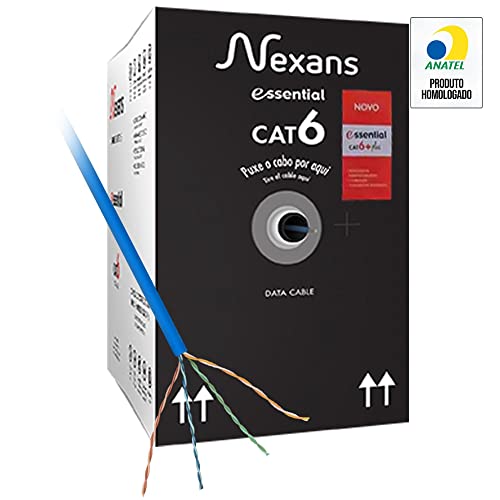 Cabo de Rede CAT.6+ CM 305m Azul Nexans