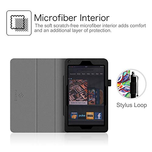 Fintie Folio Case For Kindle Fire 1St Generation - Slim Fit Stand Leather Cover For Amazon Kindle Fire 7" Tablet (Will Only Fit Original Kindle Fire 1St Gen - 2011 Release, No Rear Camera), Love Tree #TOP3