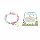 Ostergeschenke Kinder Armband Mädchen,Ostern 5-6-8-11 Jahre Mädchen Armband Geschenk Kinder Armbänder Ostergeschenk Hase Armbänder Easter Geschenke Hasenarmbänder für Oster Bracelet (Rosa Schwanz)