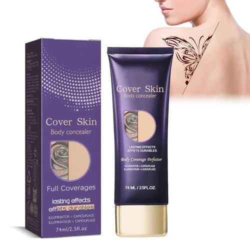 Concealer für den Körper, Abdeckcreme für Besenreiser, Abdeckstift Gesicht Full Coverage, Make Up Kosmetikprodukt Für Den Körper Narben Body Makeup Foundation Wasserfest Cream (8)