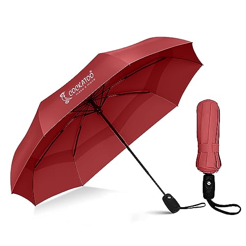 Image of Cockatoo Rain-Guard Automatic Umbrella With 8 Ribs, Material- Polyponee, Umbrella For Women & Men, With Auto Open-Close Button