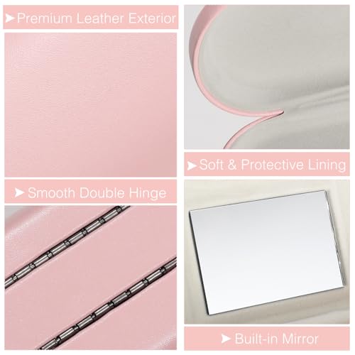 MoKo Double Eyeglass Case, Contact Lens Case with Mirror Tweezers Remover - Image 4