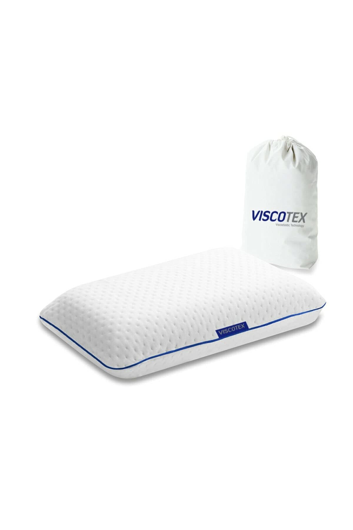 VISCOTEX Travel Pillow Neck Pain Pillow Memory Foam Side Sleeper Support Back Ergonomic Pillow 40x25