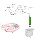 Inflatable Shampoo Bowl, Portable Hair Washing Tray for Bedside and in Bed, Lightweight Shampoo Basin for Elderly, Disabled, Pregnant, Injured, Bedridden, Handicap, Lightweight Hair Washing Sink