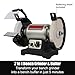 BUCKTOOL 8 inch Dual Speed Bench Grinder & Buffer, Professional Low High Speed Bench Grinder Buffer with Cast Iron Base TDS-200DS