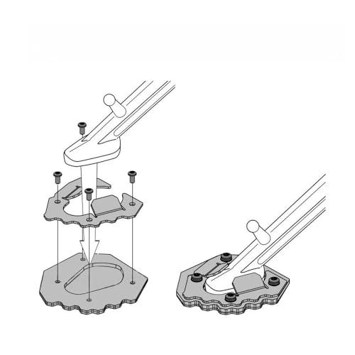 Béquille latérale pour Tiger 1200 2022 élargisseur de support moto - 4