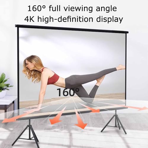 Pantalla para proyector portátil NEONMAN 104x58in con soporte miniatura 4