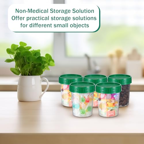 Image of Geiserailie 100 Pcs Urine Cups 4oz Disposable Specimen Container,Green