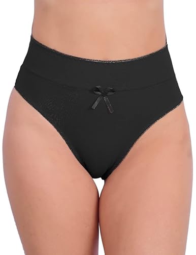 Kit com 10 Calcinhas Cintura Alta de Algodão com Cós Duplo Segura a Barriga Lingerie Feminina Confor