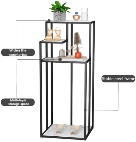 Modern Metal Display Stand - Steel Frame Riser Shelf for Retail Stores, Boutique Showcases, and Home Décor - Versatile Storage Solution for Enhanced Visibility