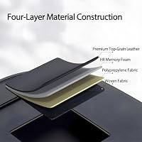FASTAGEI 2 Pack Universal Foldable Car Backseat Organizer with Table Tray, Car Seat Back Protector with Touch Screen Phone Holder, Premium Leather Kick Mats with Storage Pockets Tissue Box (Black) — image 5