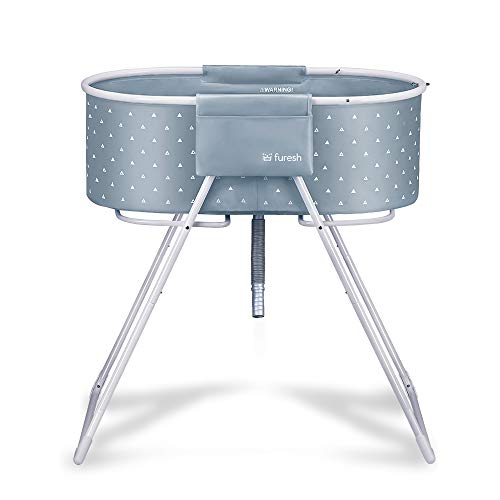 Furesh Elevated Folding Dog Bath Tub and Wash Station for Bathing, Shower,