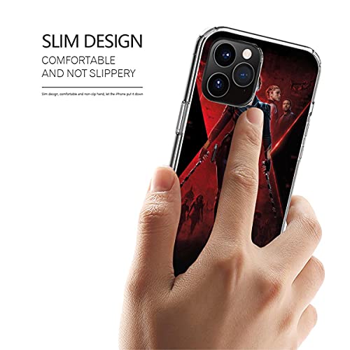 Phone Case Black Cover Widow Colorful Aesthetic Shockproof Compatible With Iphone 12 11 X Xs Xr 8 7 6 6S Plus Mini Pro Max Samsung Galaxy Note S9 S10 S20 Ultra Plus, Transparent #TOP1