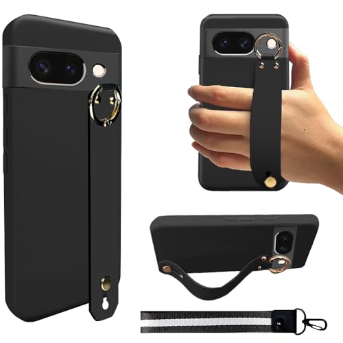 Coque Google Pixel 8A 5G 2024 silicone antichoc avec vitre verre trempé noir