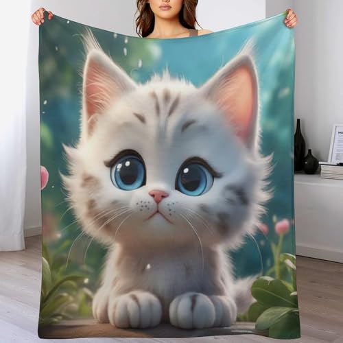 Couverture peluche lavable machine chat plaid chaud et confortable - 2