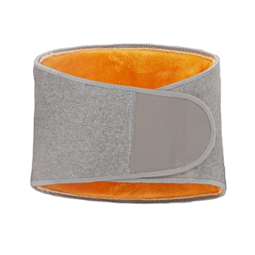 Cinturón lumbar térmico de felpa para invierno con soporte abdominal grueso ajustable