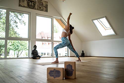 Yogablokken, 2-delige set, kurk, yogablokken, 2 stuks, Hatha yogablokken, stabiliteit door natuurkurk - Image 7