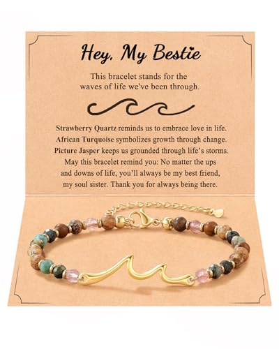 Tarsus Best Friend Friendship Gifts, Friendship Bracelet Best Friend Birthday Gifts for Women Female Bestie Bracelet Soul Sister Christmas Valentine’s Day for Women