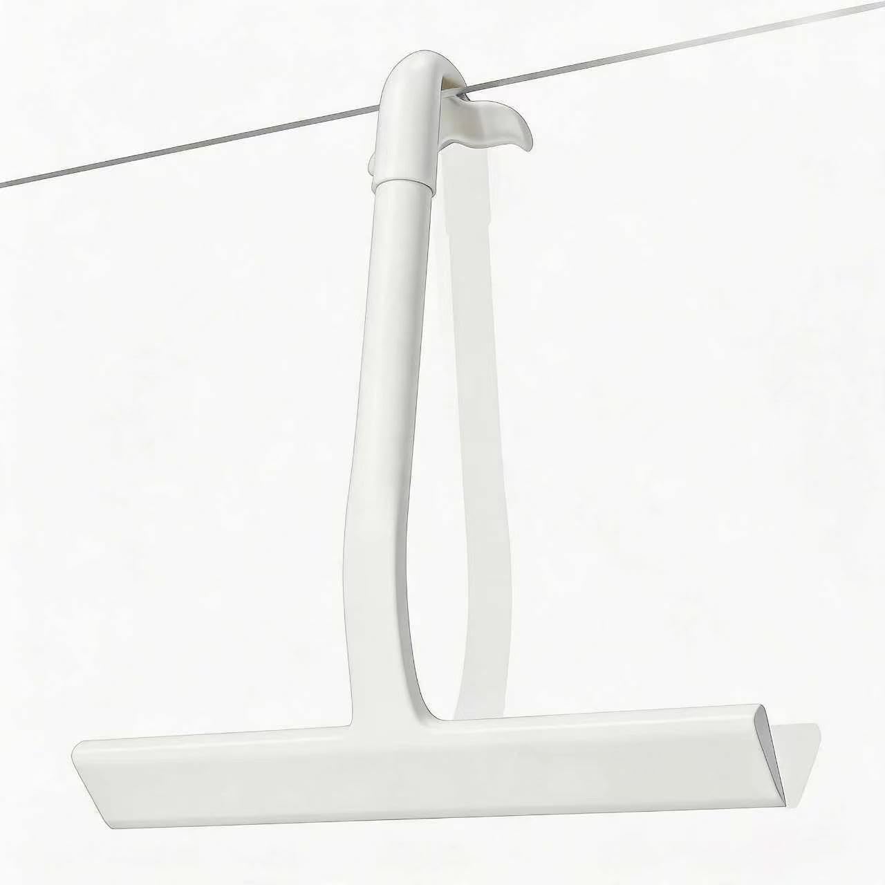 Shower Squeegee for Glass Doors, Xydadare Silicone Shower Squeegee with Hook (Classic Black)