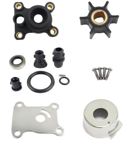 Marinepro Water Pump Impeller Kit 394711 with Housing for Johnson Evinrude 8-15HP Sierra 18-3327 Outboard Maintenance