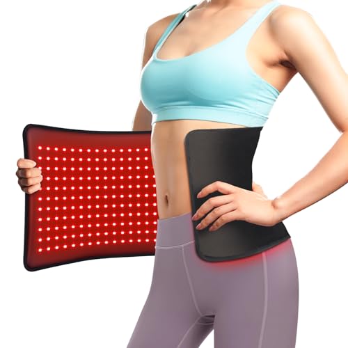 VITALCROSS 242 LEDs Red & Near Infrared Light Therapy Pad, 24"x12" Wearable Design for Back, Waist, Shoulder & Joints Alleviate Discomfort