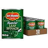 Del Monte Canned Fresh Cut Leaf Spinach, 13.5 Ounce (Pack of 12)