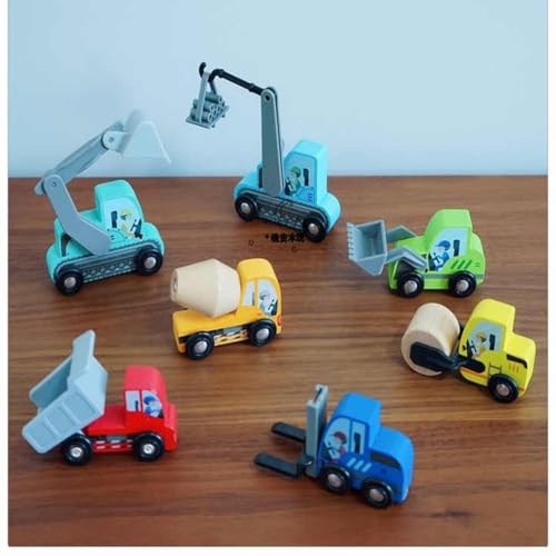 Image of Wudly Construction Truck Toy Set for Kids - Big Size Vehicles with Crane, Fire Truck & Figures - Realistic Construction Site Toy Playset for Boys & Girls Ages 3+