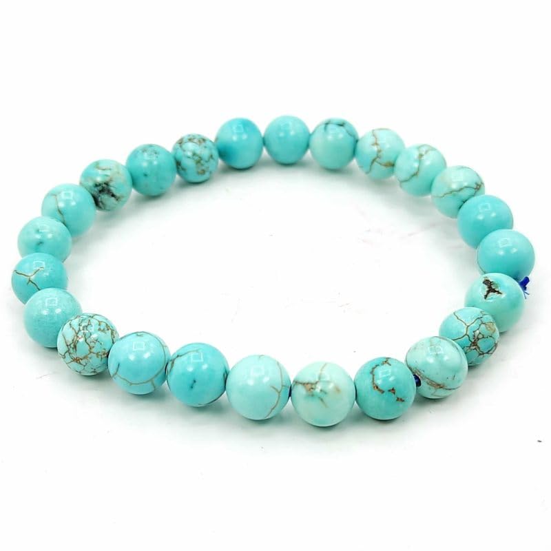 SHRRIYA DIVINE Firoza Stone Bracelet For Unisex Adult (8mm, Greenish Blue) (B0CLW4P3F9) Amazon Price History, Amazon Price Tracker