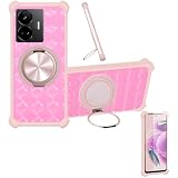 Custodia per Realme GT Neo 5 240w Case Phone Cover Custodia [ con 9H HD Vetro Temperato][Supporto ad Anello a 360°, Magnetico] CX-30-FEN