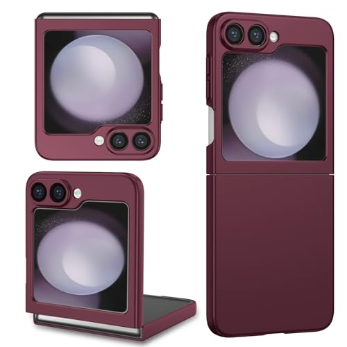 Coque Samsung Z Flip 6 2024 haute résistance fine élégance rouge bordeaux