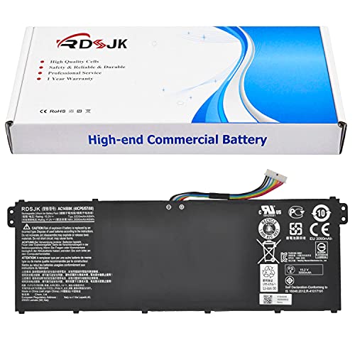 Ac14B8K Ac14B3K Laptop Battery For Acer Aspire R3-131T R5-471T R5-571T R7-371T Chromebook Cb3-111 Cb3-511 Cb3-531 Cb5-571 Swift 3 Sf314-51 Sf314-52 Nitro 5 An515-51 An515-52 An515-53 Series 15.2V 48Wh #TOP3