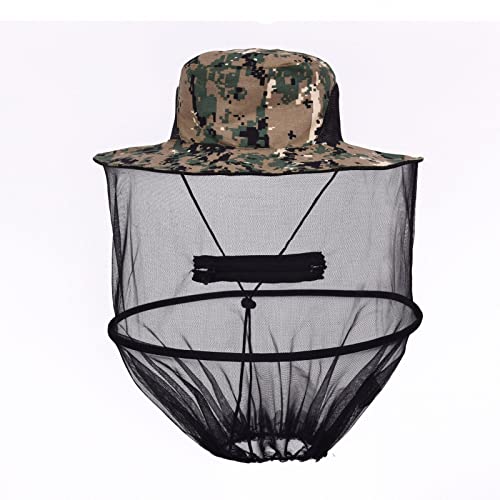 Sombrero mosquitera para proteger el rostro de insectos en montaña y pesca