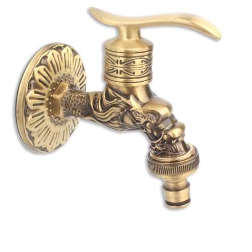 Robinet d'eau froide simple 1/2 pour machine à laver et potager - 2