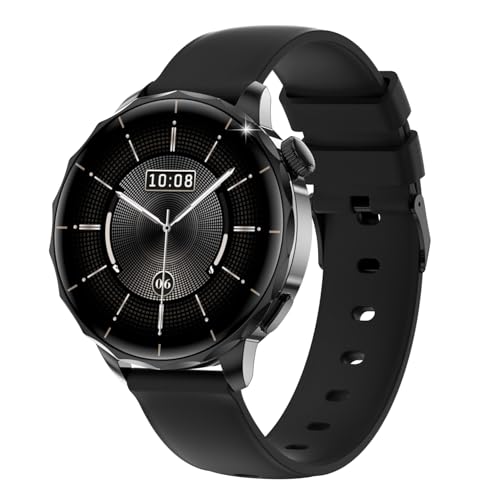 JUSUTEK 2025 人気 高級レディーススマートウォッチ通話機能付き,1.32インチAMOLED金属腕時計,ローカル音楽再生,4GBメモリ,MP4デコード,電子アルバム,IP68防水,Bluetooth6.0,女性機能,ミニゲーム,写真帳,電卓,リモ