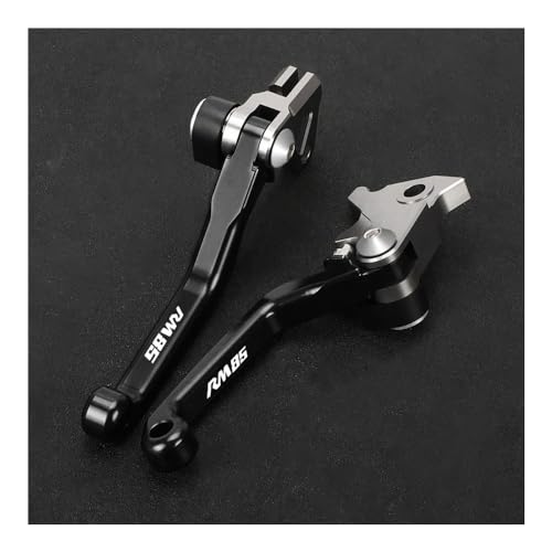 Bremsgriff Motorrad Dirt Bike Motocross Faltbare Pivot Bremse Kupplung Hebel Griff Kompatibel Mit Suzuki Für RM85 RM 85 2005-2018 2019 2020 2021 2022 2023(Black LOGO)