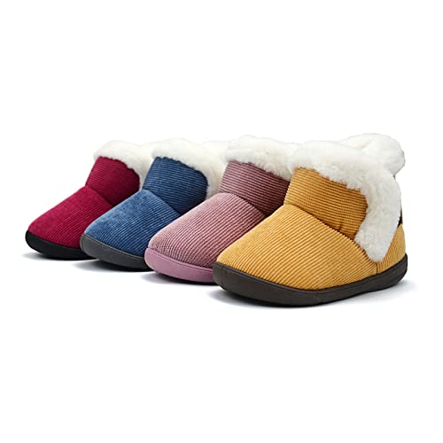OAISNIT Baby Boys Girls Winter Boots Shoes Warm Soft Faux Fur Non-Slip Toddler Snow Boots Plush Shoes2