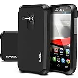 Evocel® Alcatel One Touch Evolve 2 [Dual Layer Series] Hybrid Armor Case For Alcatel One Touch Evolve 2 4037T (T-Mobile/MetroPCS) - Retail Packaging, Slate (EVO-ALEVOLVE2-SA01)