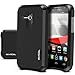 Evocel® Alcatel One Touch Evolve 2 [Dual Layer Series] Hybrid Armor Case For Alcatel One Touch Evolve 2 4037T (T-Mobile/MetroPCS) - Retail Packaging, Slate (EVO-ALEVOLVE2-SA01)