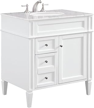 Elegant Decor Park Ave 32 Inch Single Bathroom Vanity Set