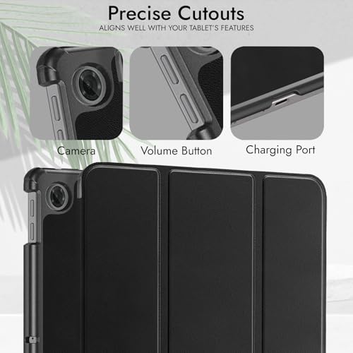 Image of Robustrion Cover for Lenovo Tab 10.1 inch 2025 Cover Case, Trifold Flip Cover Case for Lenovo Tab 10.1 inch Tablet Cover TB-311FU /311XU - Black