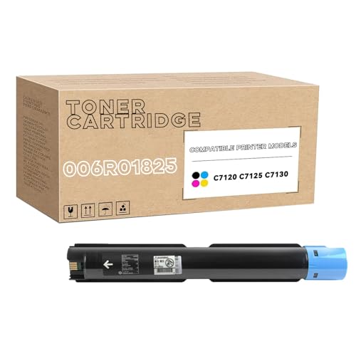 C7100 Series Toner Cartridge 006R01824 006R01825 006R01826 006R01827 Compatible for Xerox VersaLink C7120 C7125 C7130 Printer (31,000 Page Yield) Cyan