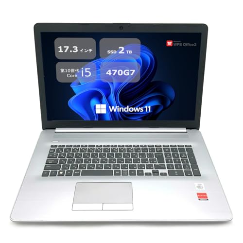 470G7 ��17.3�^�t��HD (1920×1080) - ��10���� Core i5- ������8GB - SSD 2TB - web�J����-WiFi&Bluetooth - USB Type-C - Win11���� - WPS Office (�����ς�