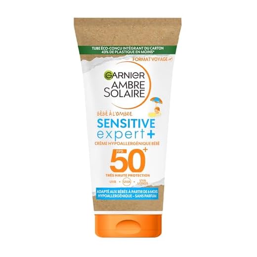 Garnier Ambre Solaire Sensitive Expert+ Bébé à l'Ombre Crème Protectrice Ultra Douce FPS 50+ 50 ml