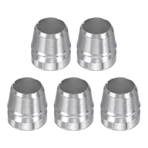 sourcing map 5pcs Round Axe Handle Wedge 14mm Bright Safety Metal Handle Wedges Hammer for Axe Claw Hammer Sledge, Silver