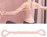Graphique 8 Bande de fitness, corde de résistance élastique pour l'entraînement du bras, du dos, de la poitrine et de l'épaule, bande élastique pour le yoga, Pilates, entraînement à la barre, étirements et exercice à domicile