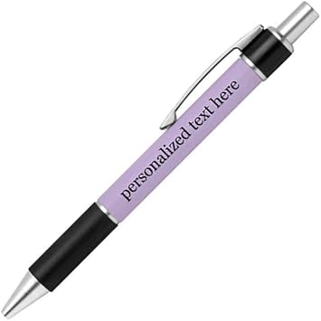 Personalized Pen - Custom Name or Message - Colors or Prints - Stationery Gift Office Business School Supplies LAVENDER