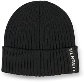 Merrell Crestone Ribbed Cuff Hat, Classic Knit Beanie with Cuff, Ideal for Cold Weather