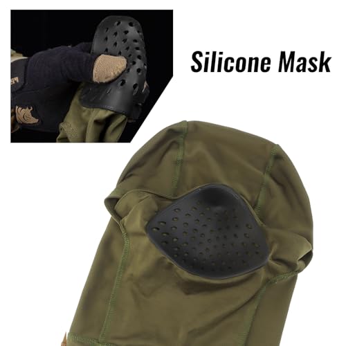 Qavctw Tactical Balaclava Mask - Full Face Mask for Men & Women - Breathable Outdoor Mask for Shooting, Riding, Hiking, Paintball, Fishing, Hunting - Image 4