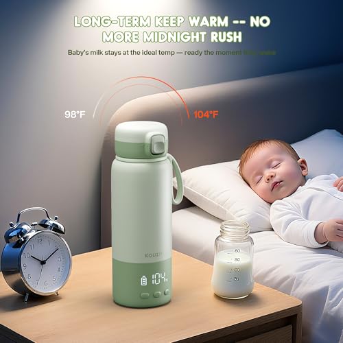 Portable Bottle Warmer for Travel, Baby Bottle Warmer On the Go with 2-Min Fast Heating & Long-Lasting Warmth, 12.2 Ounces Portable Milk Warmer for Breastmilk & Formula — view 6
